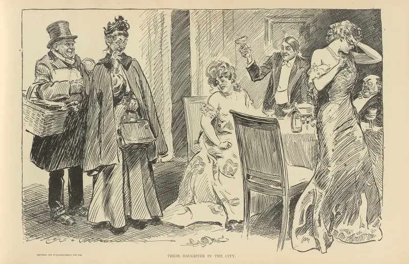 Deras dotter i staden av Charles Dana Gibson