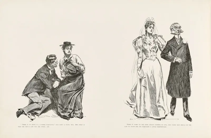 Det är ingen skada i en sommarflört… av Charles Dana Gibson