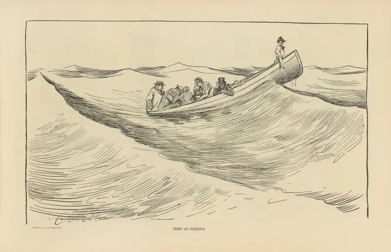 They go fishing av Charles Dana Gibson