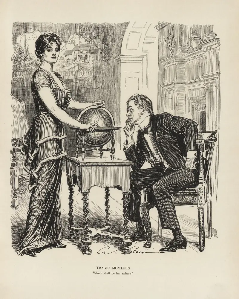 Tragic moments – Which shall be her sphere av Charles Dana Gibson