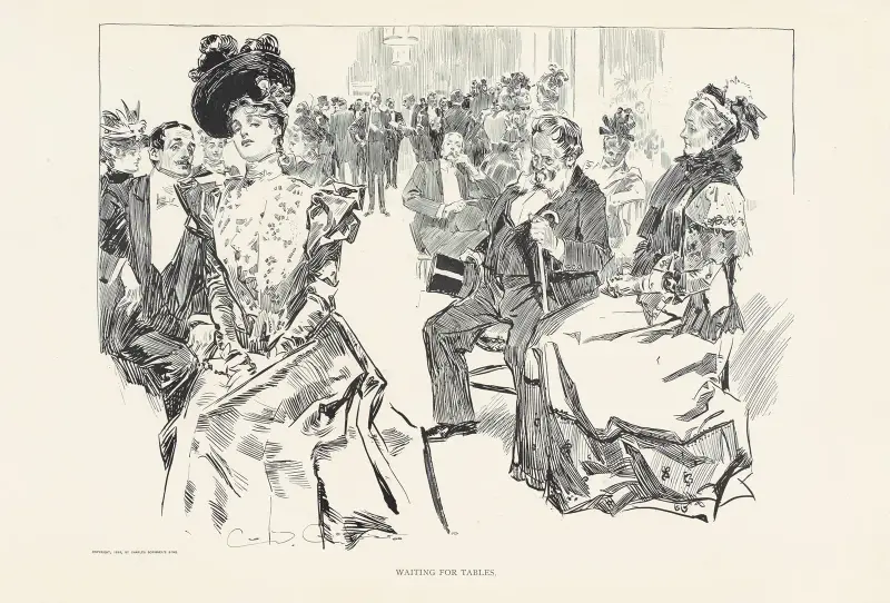 Waiting for tables av Charles Dana Gibson