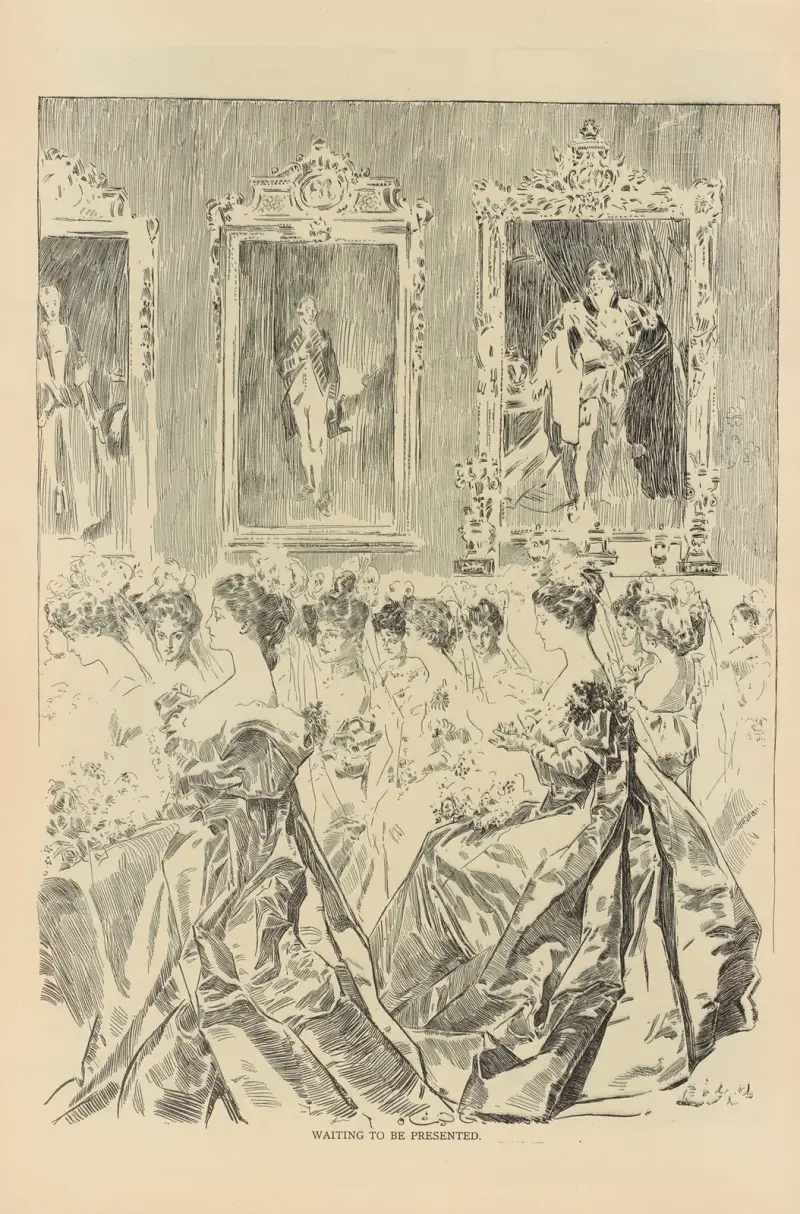 Väntar på att presenteras av Charles Dana Gibson