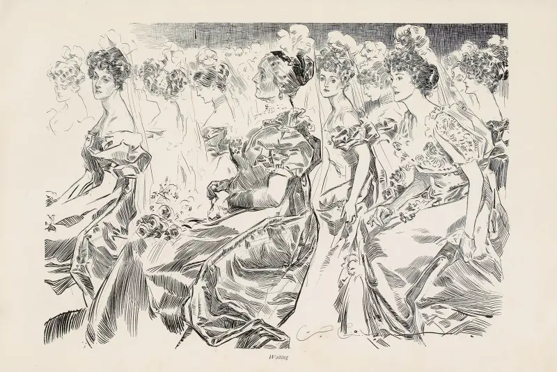 Waiting, Charles Dana Gibson