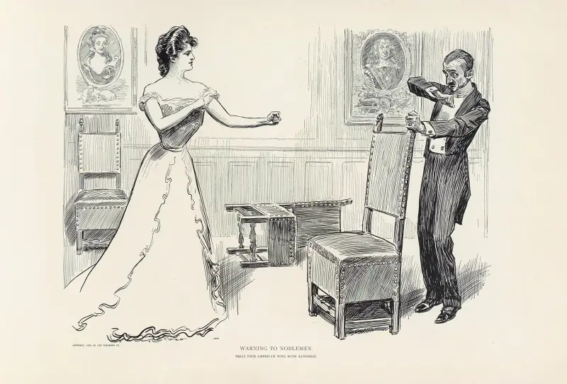 Varning till adelsmän av Charles Dana Gibson