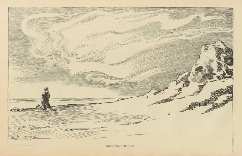När en man är förälskad av Charles Dana Gibson