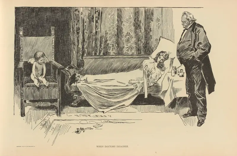 Wenn die Ärzte uneins sind von Charles Dana Gibson