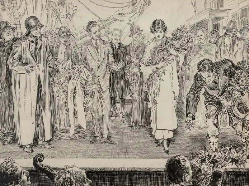 När mitt skepp kommer in av Charles Dana Gibson