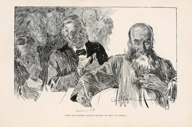 When our eccentric relative become an object of interest av Charles Dana Gibson