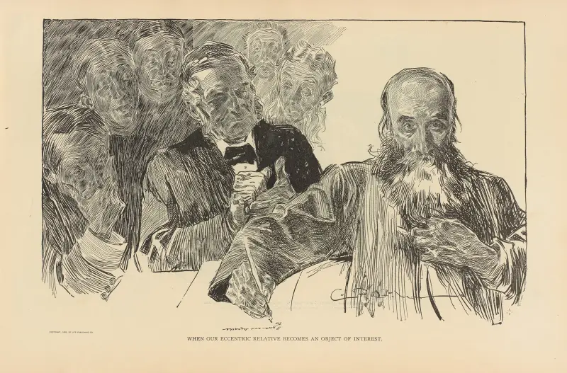 När vår excentriska släkting blir ett föremål för intresse av Charles Dana Gibson