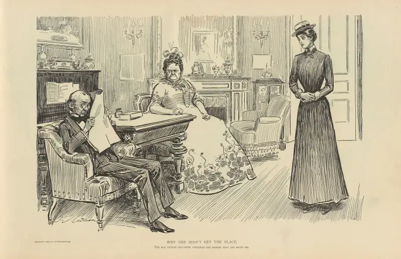 Varför hon inte fick platsen av Charles Dana Gibson