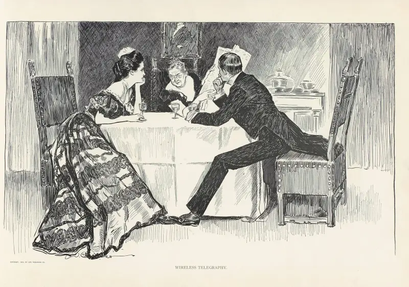 Drahtlose Telegrafie von Charles Dana Gibson