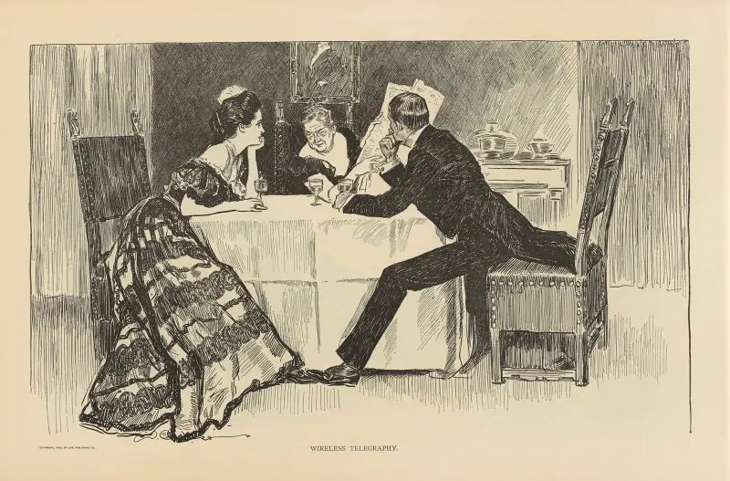 Drahtlose Telegraphie von Charles Dana Gibson