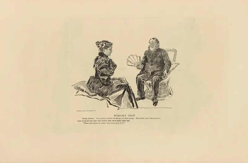 Kvinnlig sorg av Charles Dana Gibson