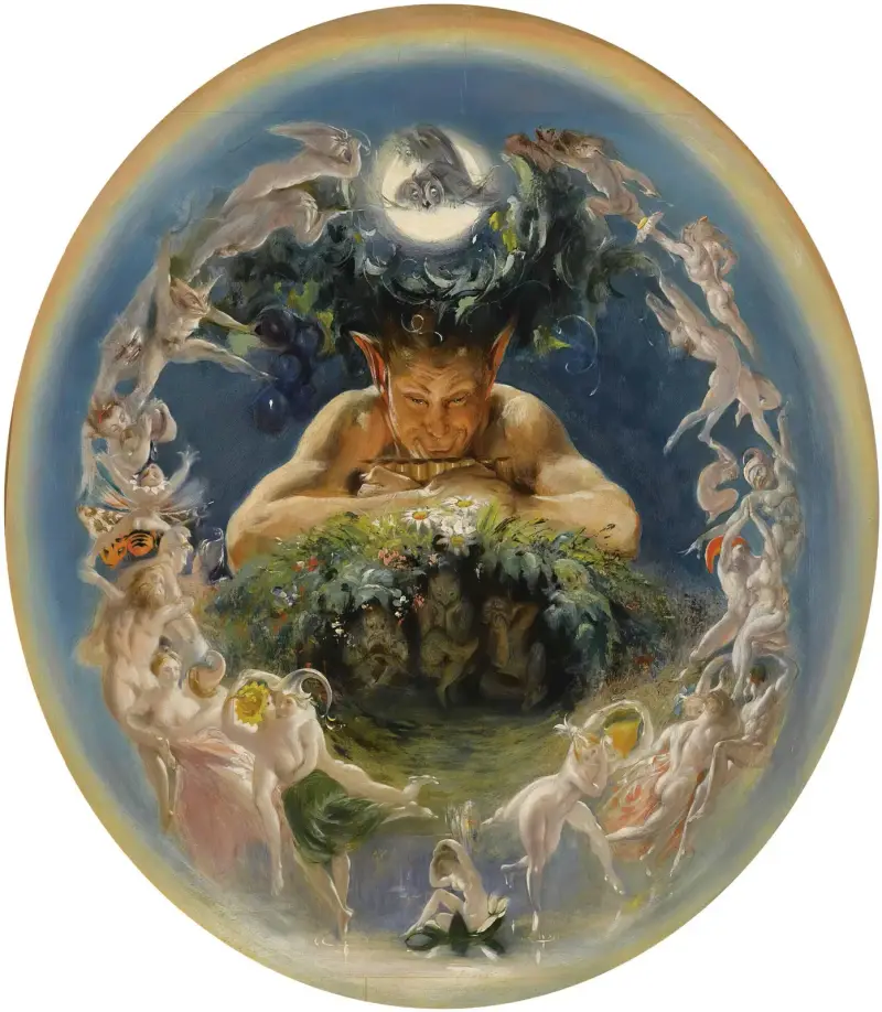 Pan a tančící víly (Faun a víly), Daniel Maclise