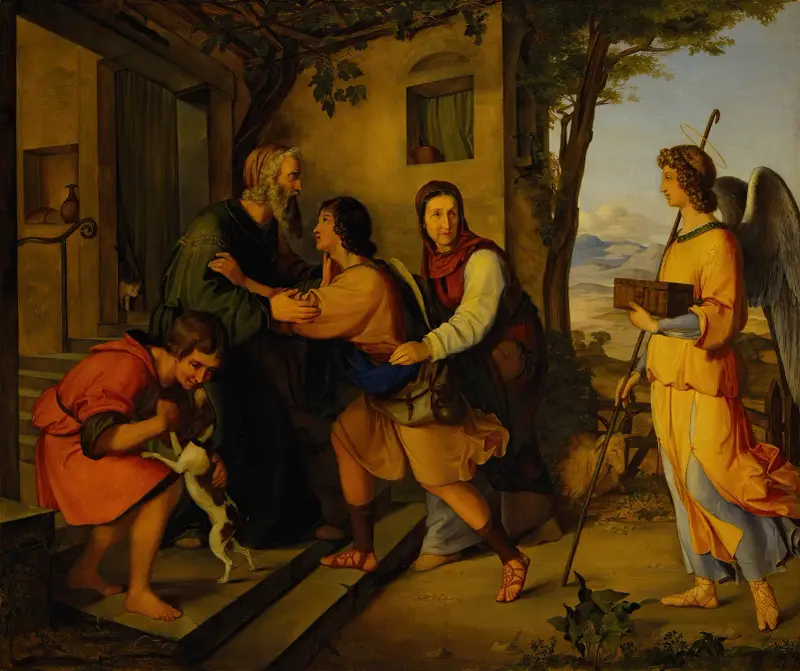 Die Rückkehr des Tobias von Moritz Daniel Oppenheim