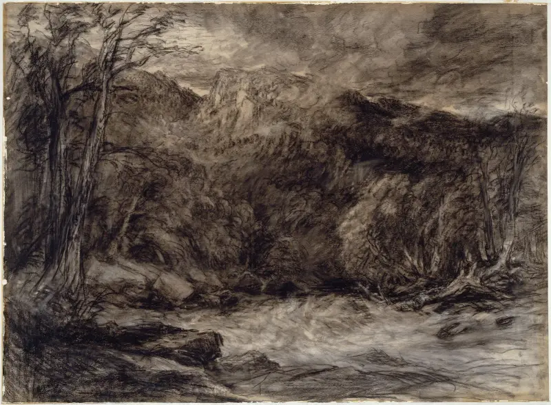 En bergsström av David Cox