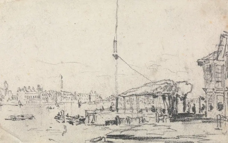 Utsikt över Schelde av David Cox