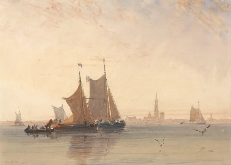 Antverpy, ráno, David Cox