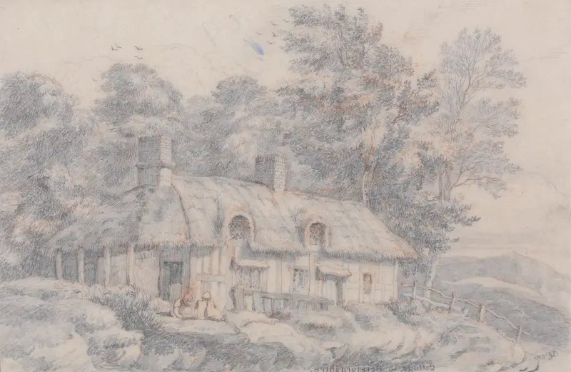Stuga i Herefordshire av David Cox