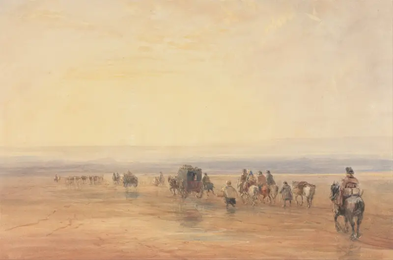 Überquerung der Lancaster Sands von David Cox
