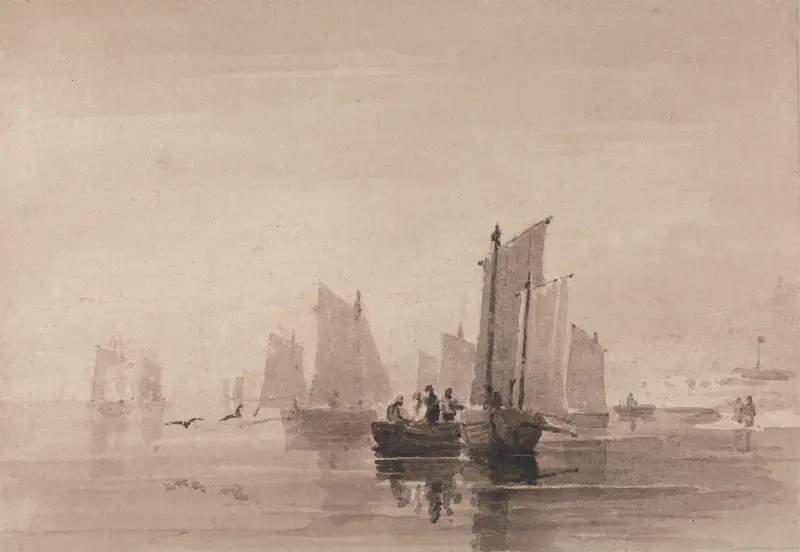 Fiske utanför Hastings av David Cox