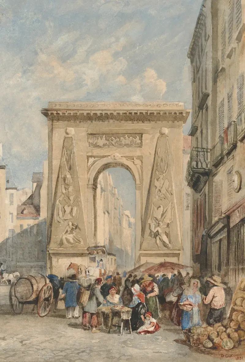 Porte Saint Denis, Paris av David Cox