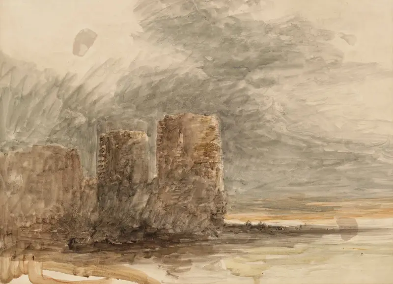 Utsikt över Flint Castle av David Cox