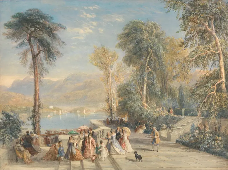 Windermere během regaty, David Cox