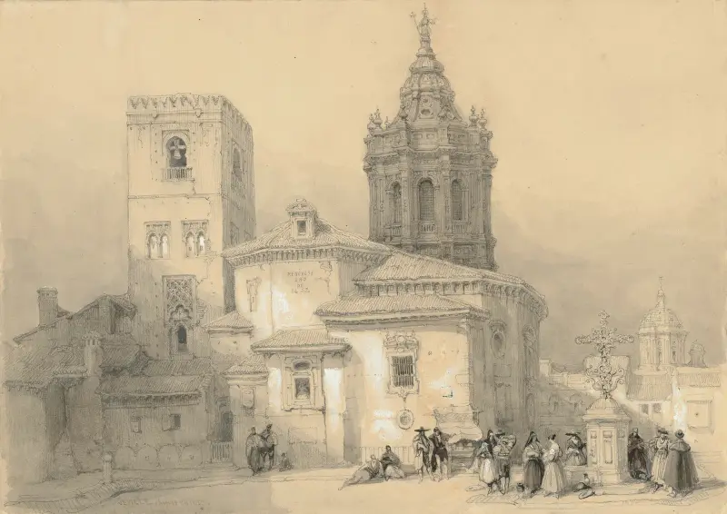 Utsikt över Santa Catalina, Sevilla, Spanien av David Roberts