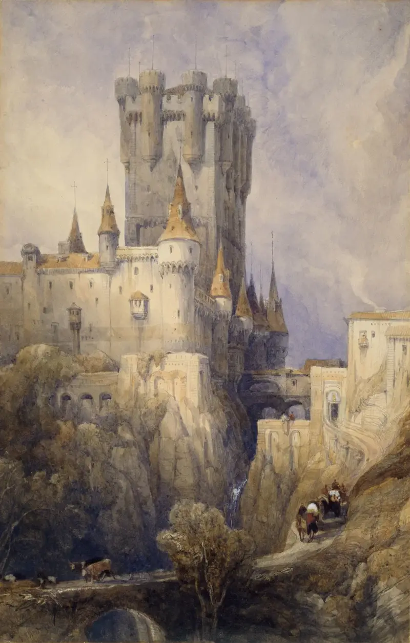 Alcazar, Segovia, Spain av David Roberts