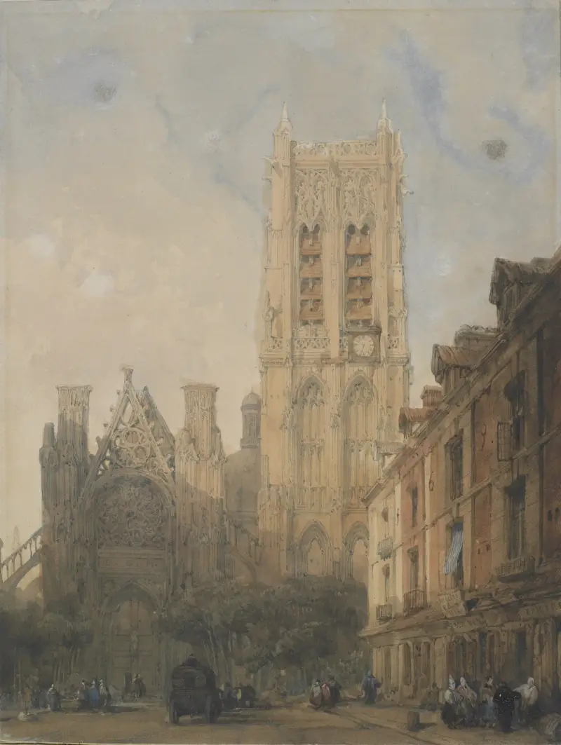 Church of St. Jacques, Dieppe av David Roberts