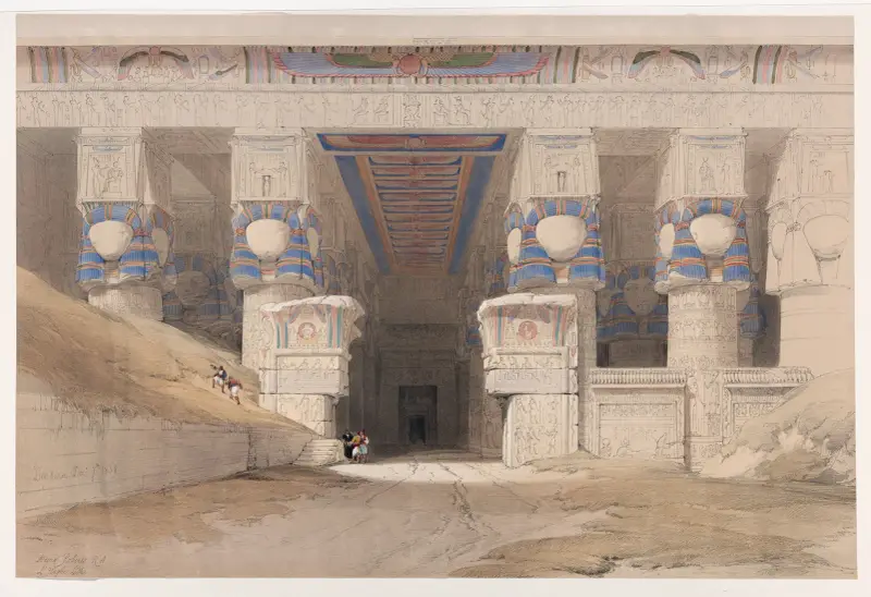 Dendera [Dandara]. 7. prosince 1838., David Roberts