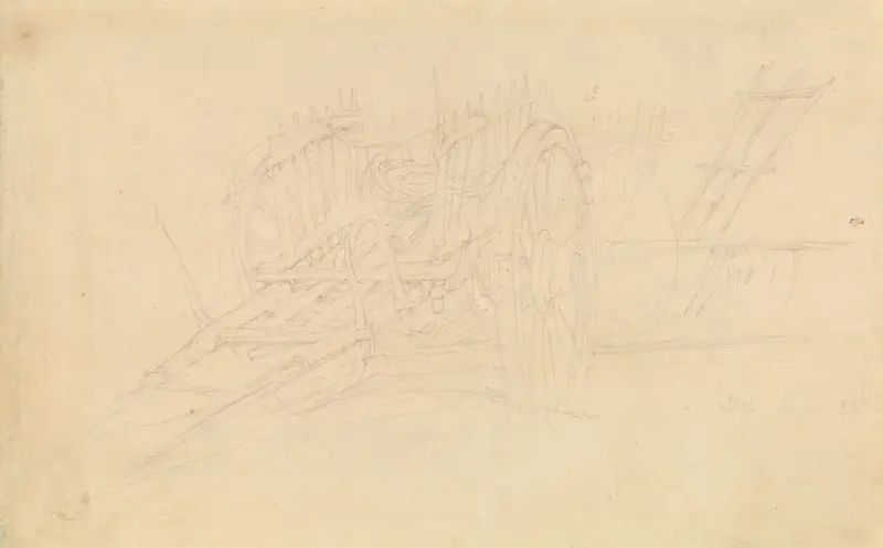 Farm Cart at Dol av David Roberts