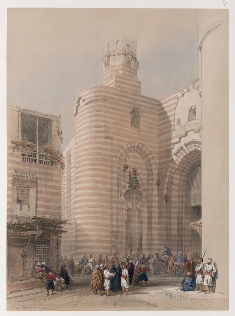 Bab Zuwayla-porten, Kairo av David Roberts