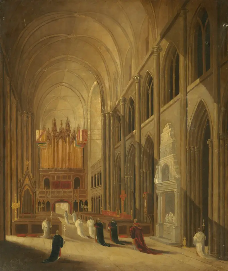 Auf dem Weg zur Messe von David Roberts