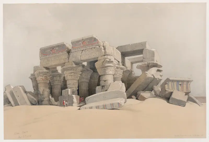 Kom Ombo. Nov. 21st, 1838. av David Roberts
