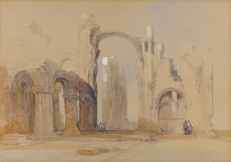 Lindisfarne Priory, Northumberland av David Roberts