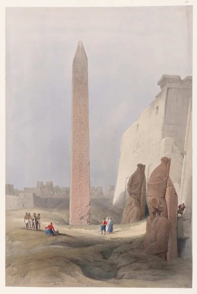 Luxor. Dec. 1st, 1838. av David Roberts
