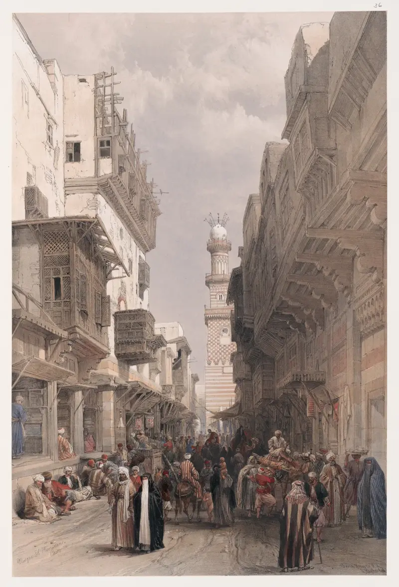 Moské El Mooristan, Kairo av David Roberts