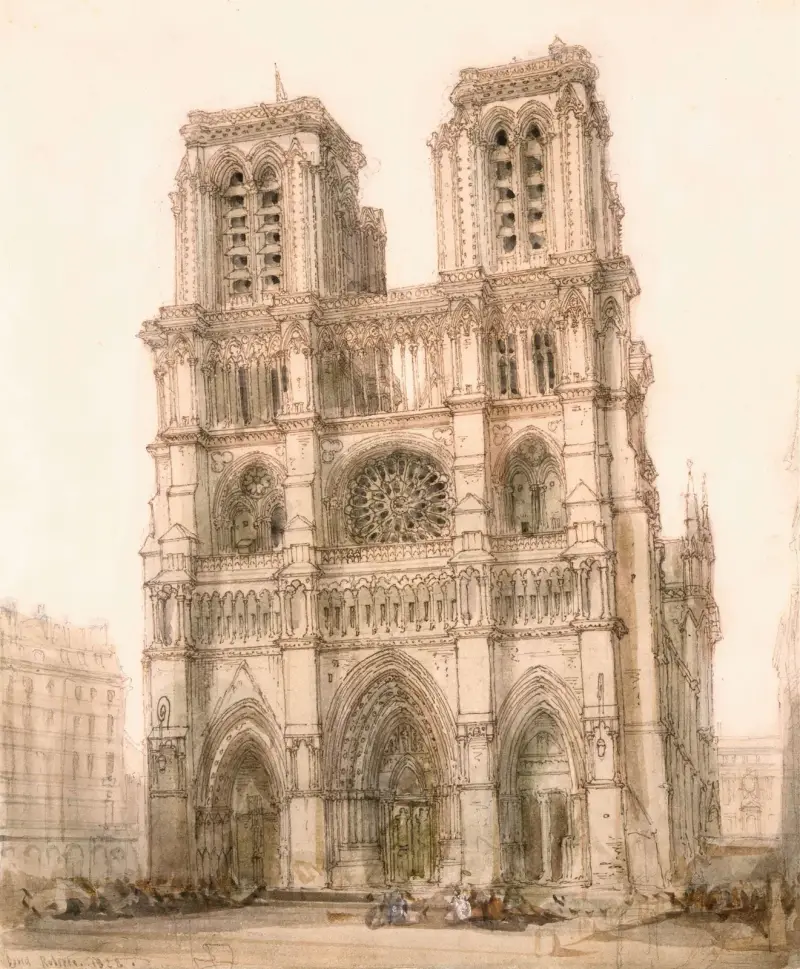 Notre-Dame, Paris av David Roberts