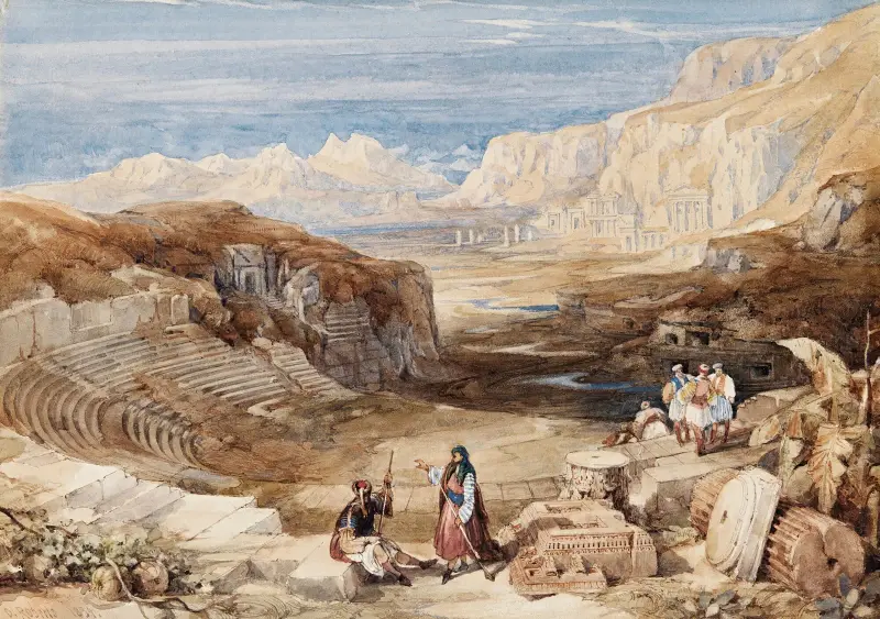Petra, Jordánsko, David Roberts