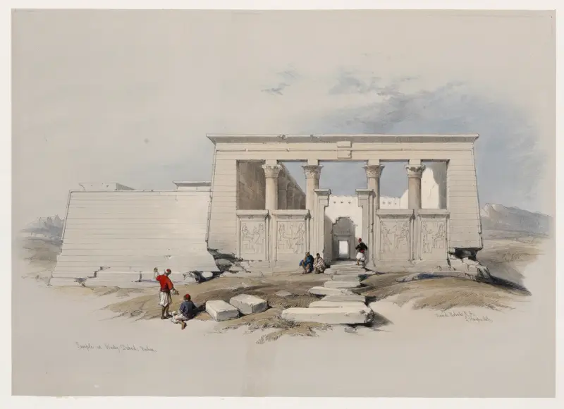 Templet i Wadi Dâbûd, Nubien av David Roberts