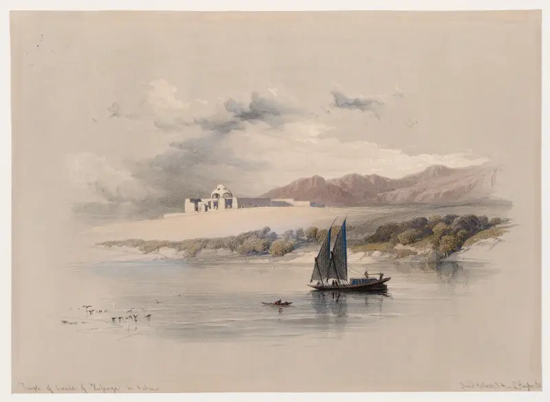 Amadatemplet i Nubien av David Roberts