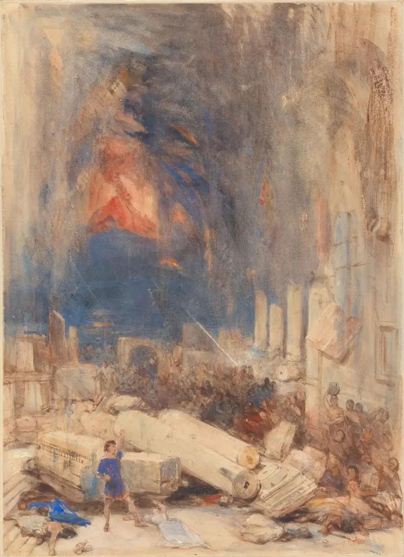 Pompejis förstörelse av David Roberts