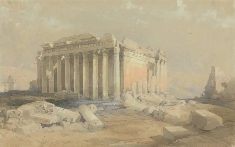 Baalbektempel av David Roberts