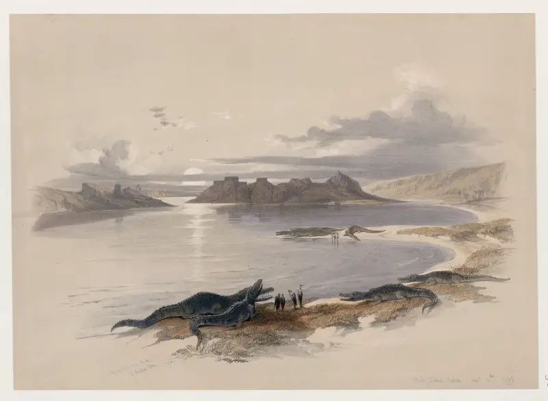 Wadi Dabod, Nubien av David Roberts