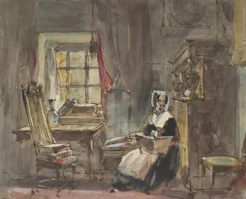 „An old time chamber it was" – Szene aus „Theodore Hook" von Sir David Wilkie