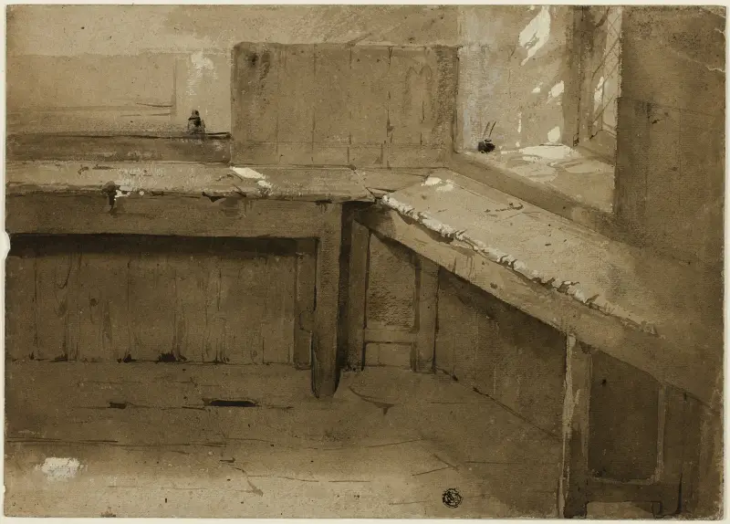 Bakgrundsstudie av Sir David Wilkie