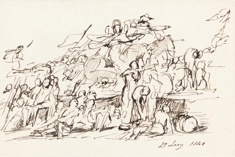 Stridsscen av Sir David Wilkie