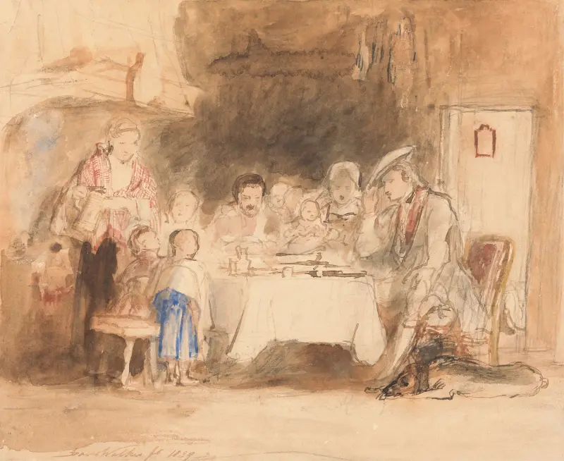 Modlitba před jídlem, Sir David Wilkie